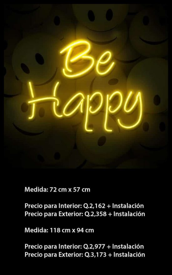 Be Happy Neón