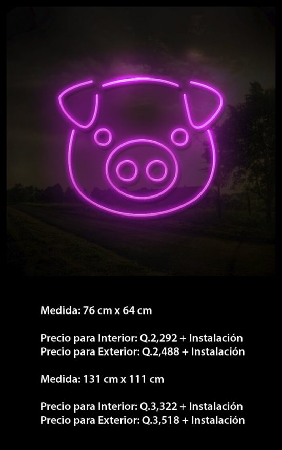 Cerdo 1 Neón