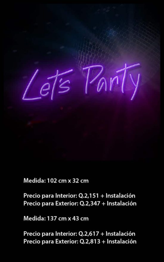 Let´s Party Neón