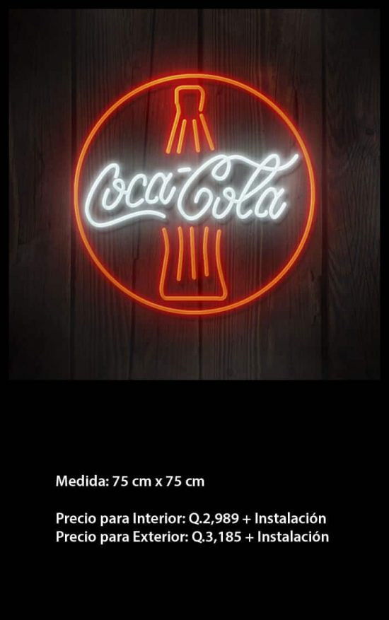 Logotipo Coca-Cola Neón