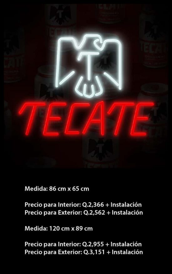 Logotipo Tecate Neón